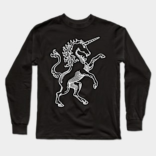 Unicorn Vintage Shirt Funny Magic T-Shirt Old Style white design T-Shirt Long Sleeve T-Shirt